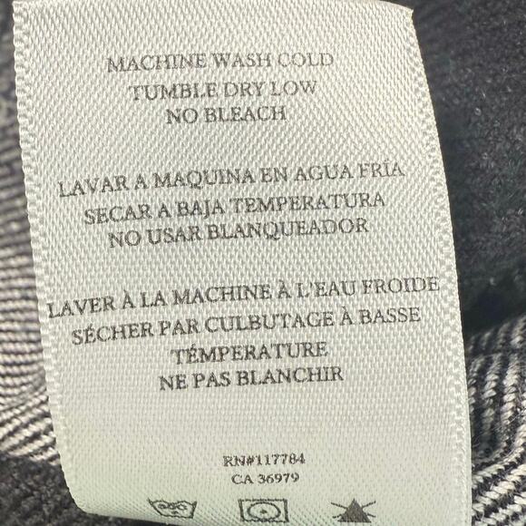 Rails Jayden Utility Jacket Women’s Small Sage Green Plaid Lined Linen - Picture 10 of 11